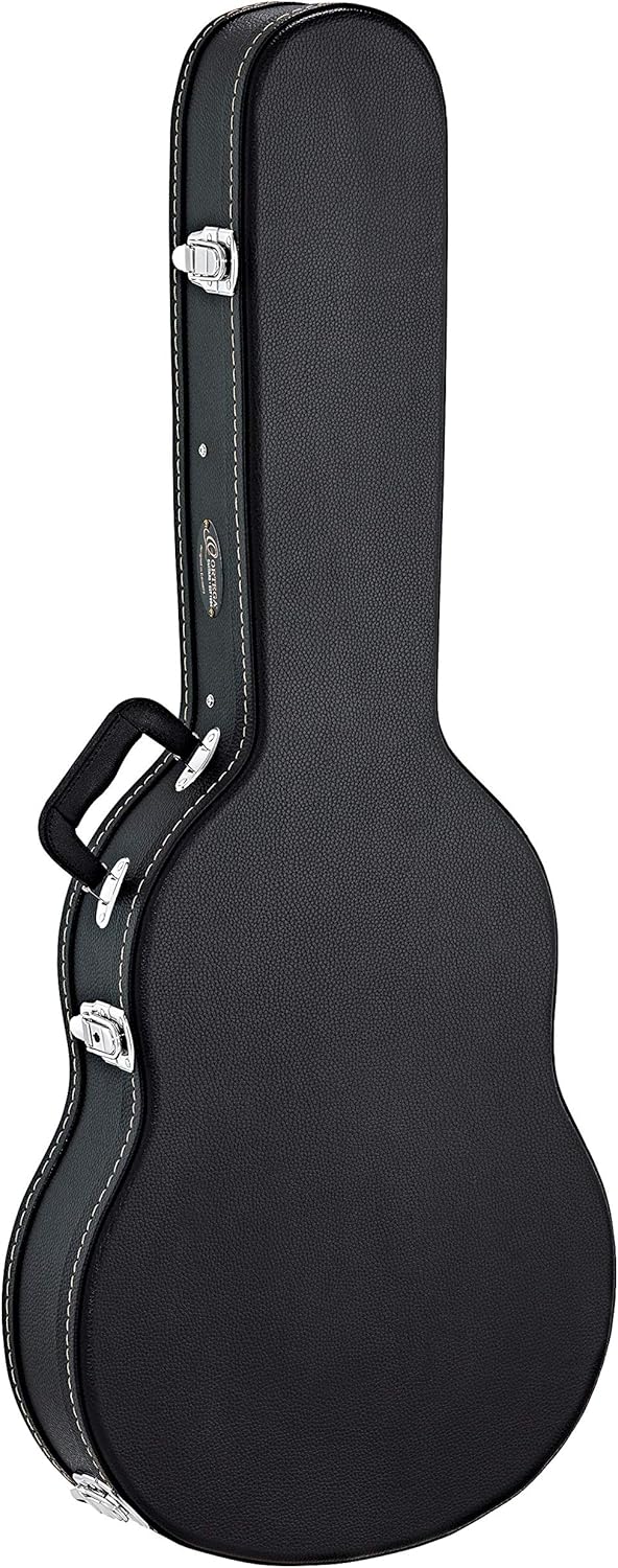 ortega guitars 吉他背包/经典-黑色,平顶,经济系列,镀铬硬件,100毫米